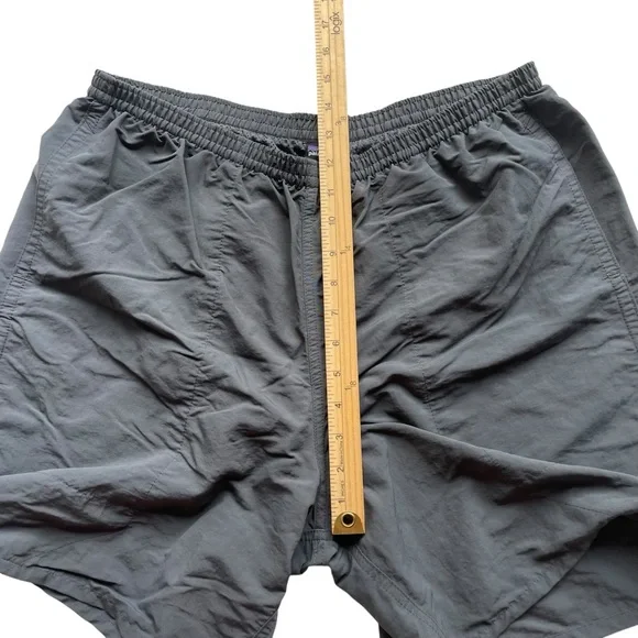 Patagonia Gray Baggies Athletic Shorts 58034 Elastic Waist Lined Tie Sz L - Picture 10 of 13
